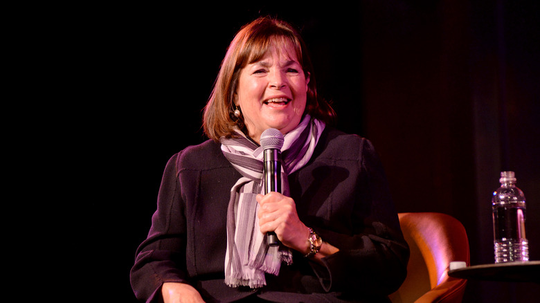 Ina Garten speaking on a panel