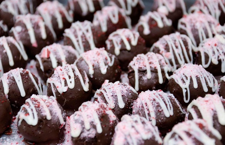 Candy Cane Chocolate Truffles