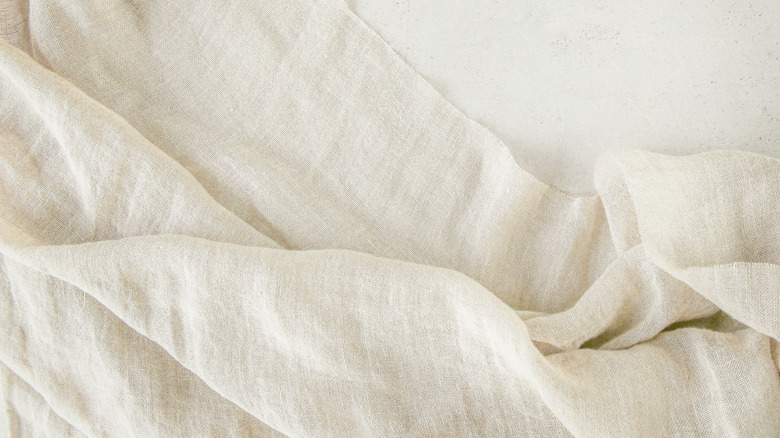 Cheesecloth draped