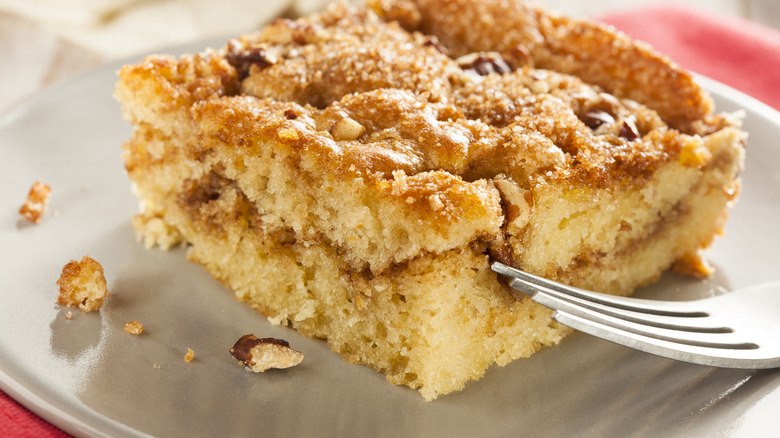 coffee cake on plate