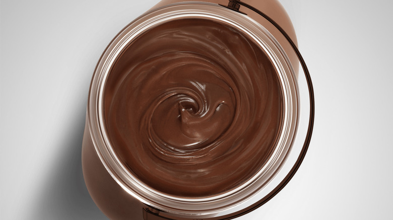 jar of hazelnut spread