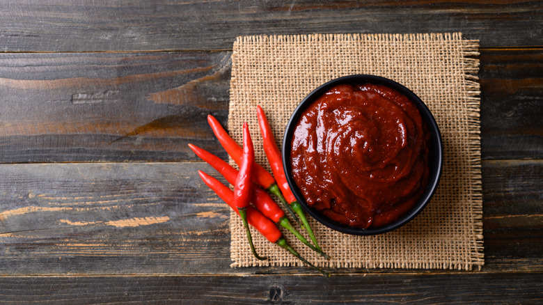 Bowl of gochujang paste