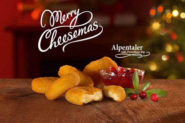 Burger King: 'Cheesemas' Menu (Spain, Germany, Austria, Hungary, Switzerland, and Italy)