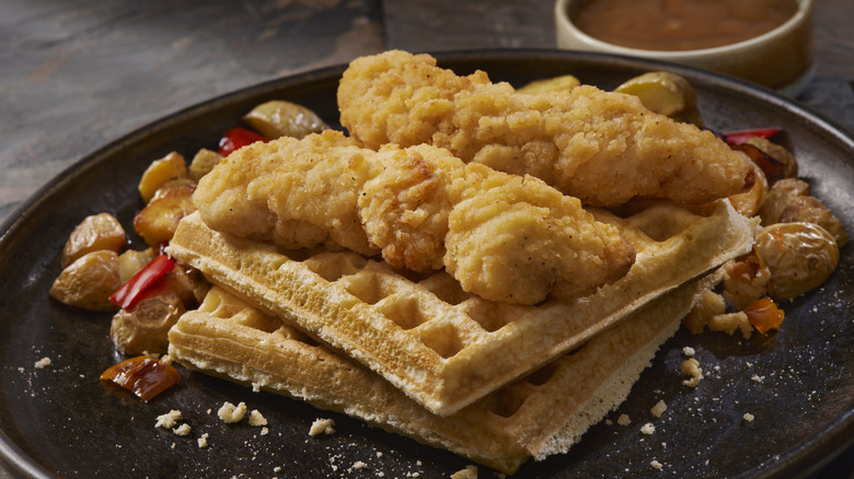 chicken and waffles