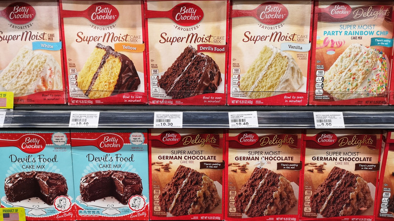 Betty Crocker baking mixes