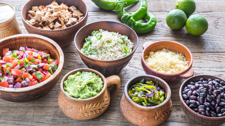 Burrito Bowl ingredients