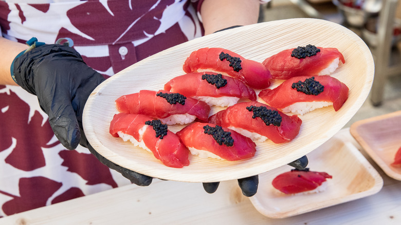 Plate of nigiri