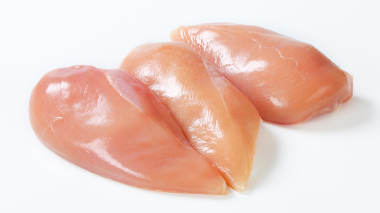 raw chicken breasts