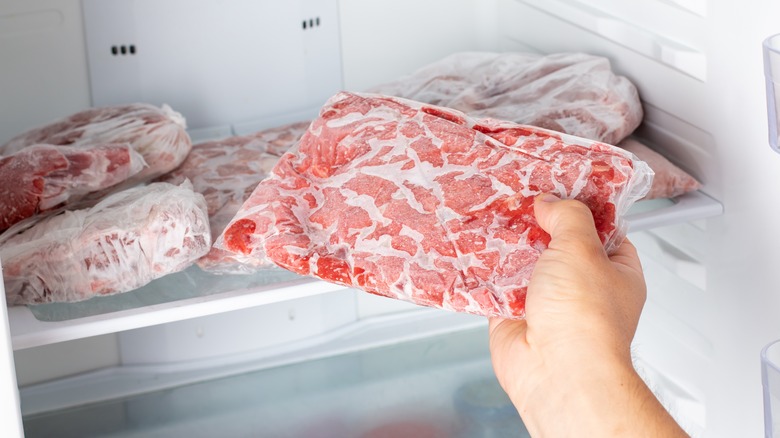 frozen ground beef