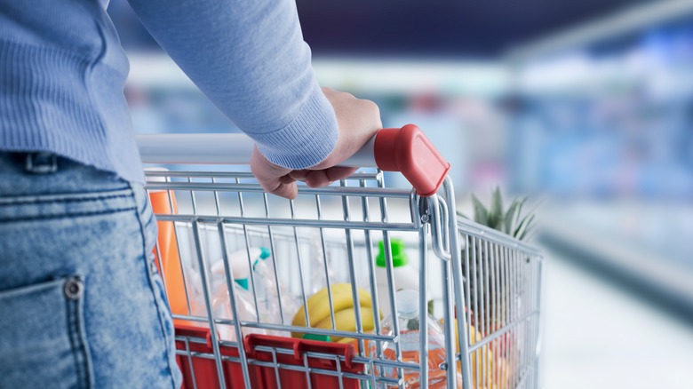 A person shopping