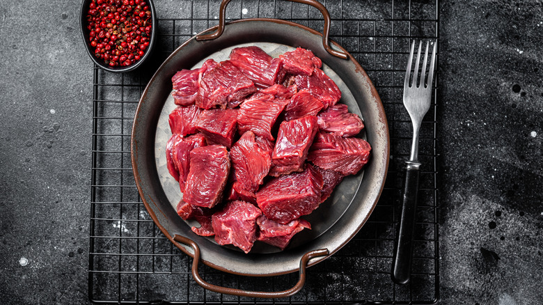 Cuts of venison ready for prepping