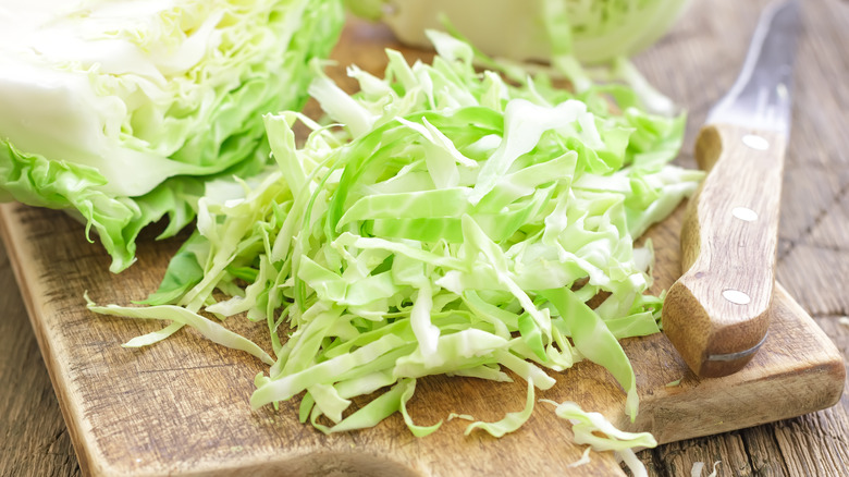 Shredded cabbage