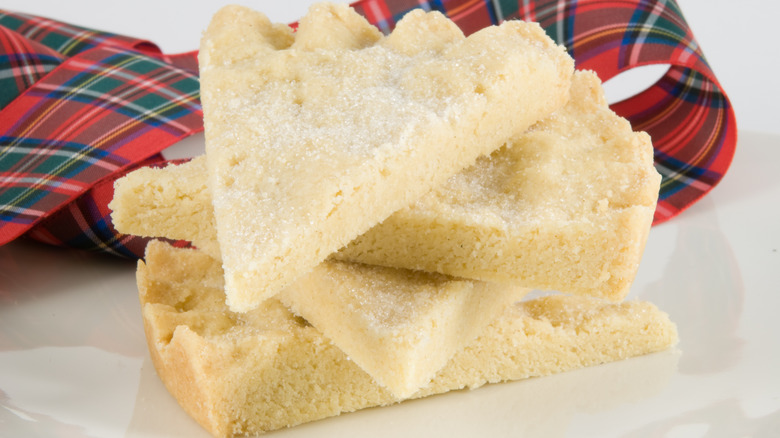 triangular shortbread cookies