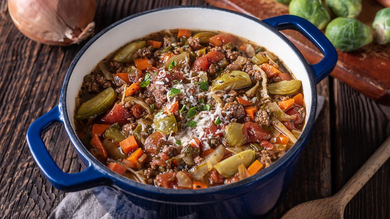 beef stew in Dutch oven