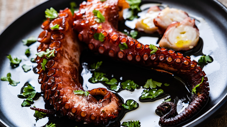 grilled octopus tentacles