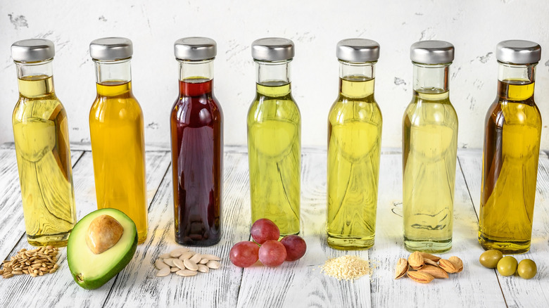 Assortment of vegetable oils