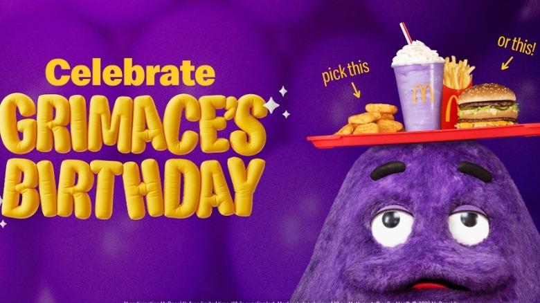 McDonald's Grimace meal