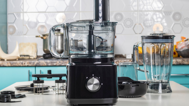 Black food processor