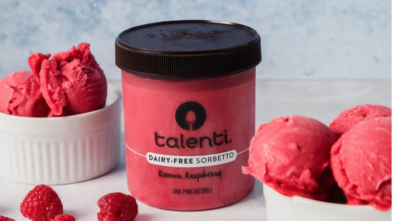 Talenti sorbetto with problem lid