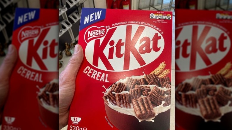 box of Kit Kat cereal