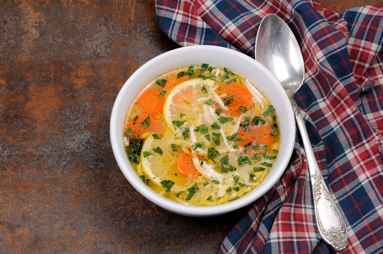 Lemon Chicken and Orzo Soup