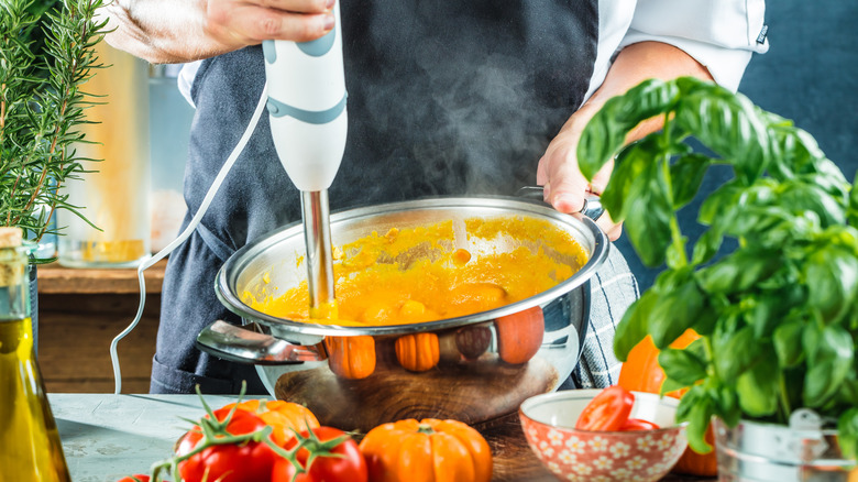 immersion blender soup pot 