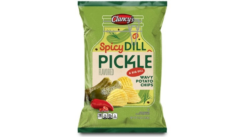 Bag of Spicy Dill Pickle Chips