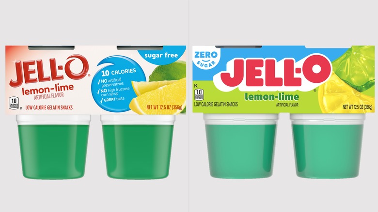 Jell-O's old and new look