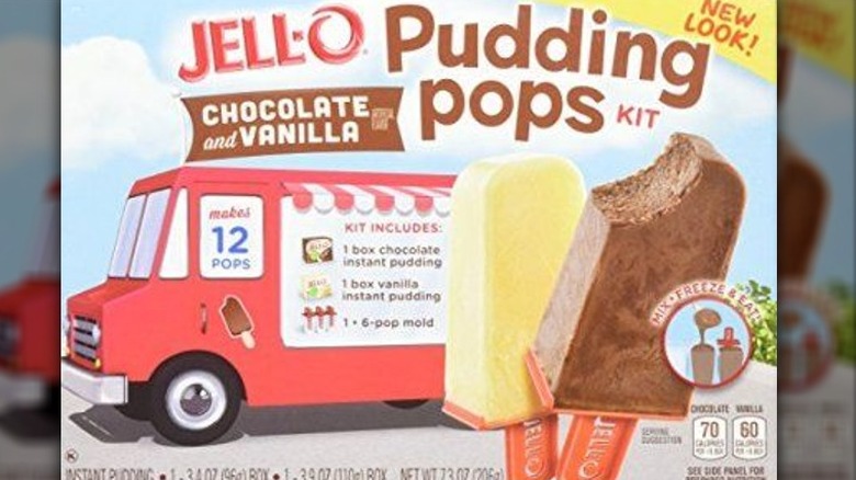 jell-o pudding pops box