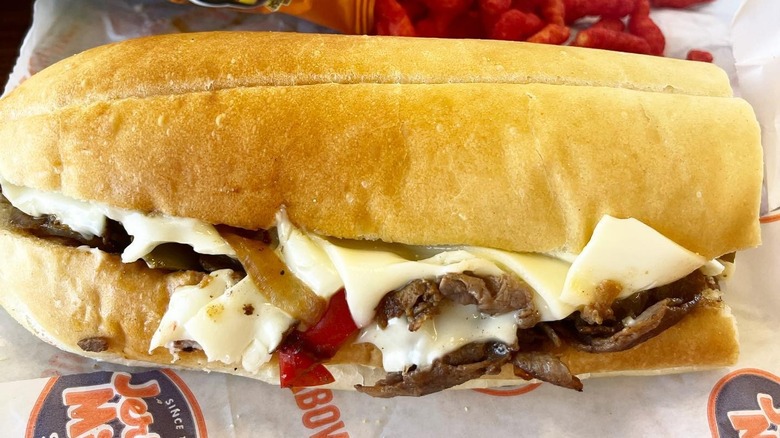 Jersey Mike's cheesesteak