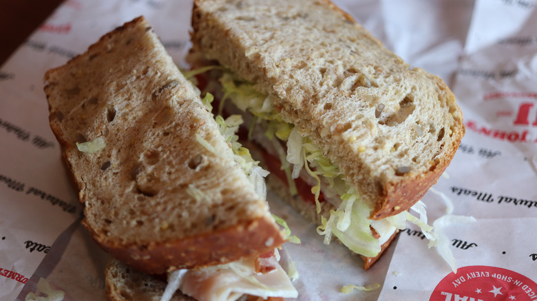 Jimmy John's sandwich on Sliced Wheat