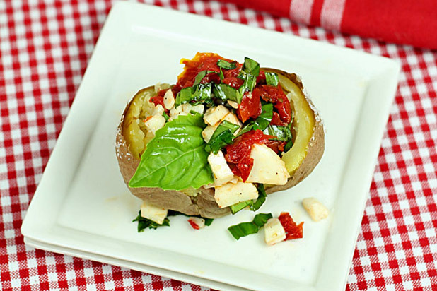 Caprese Stuffed Baked Potatoes