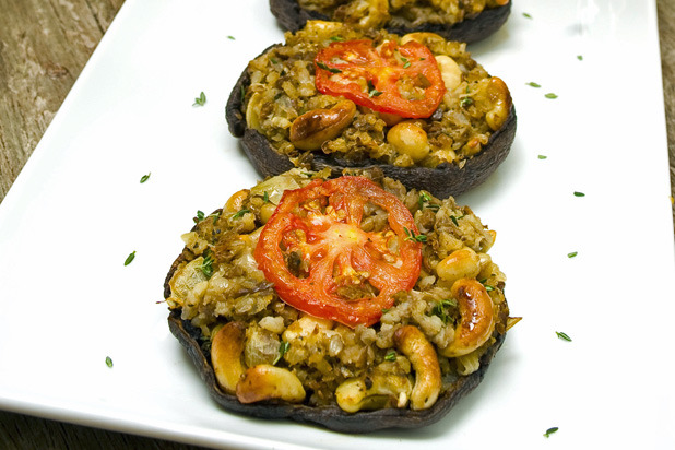 Harvest-Stuffed Portobello Mushrooms