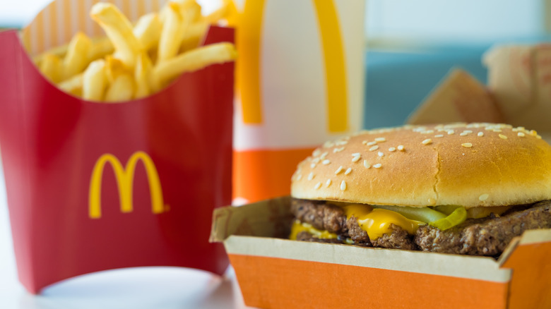 Quarter Pounder with cheese and fries