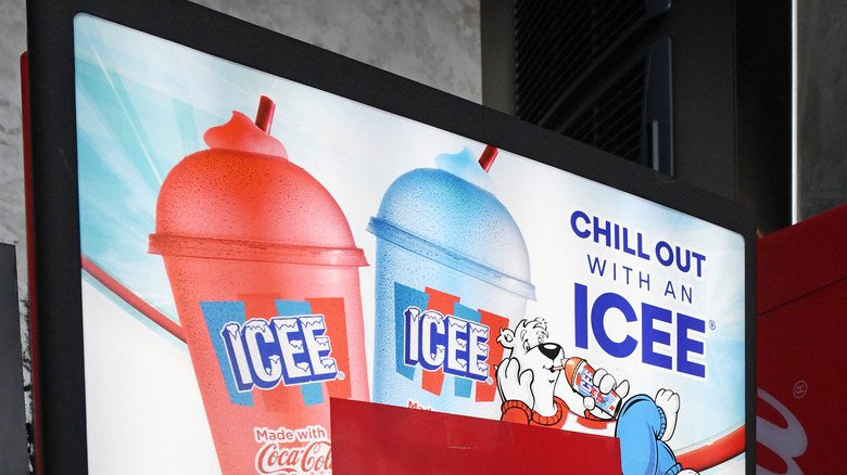 ICEE machine signage 