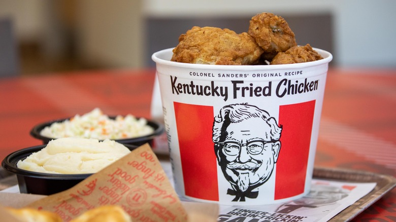 KFC bucket of chicken