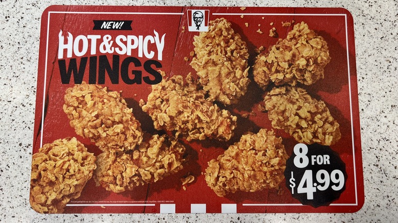 KFC wings sign