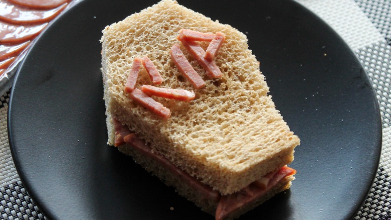 Coffin shaped sandwich