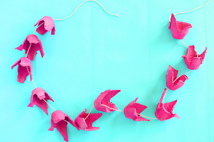 Egg Carton Garland