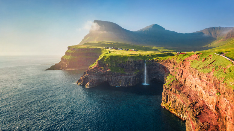 Waterfall on the Faroe Islands