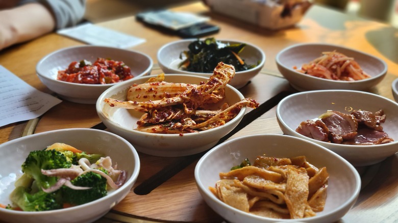 Variety of banchan 