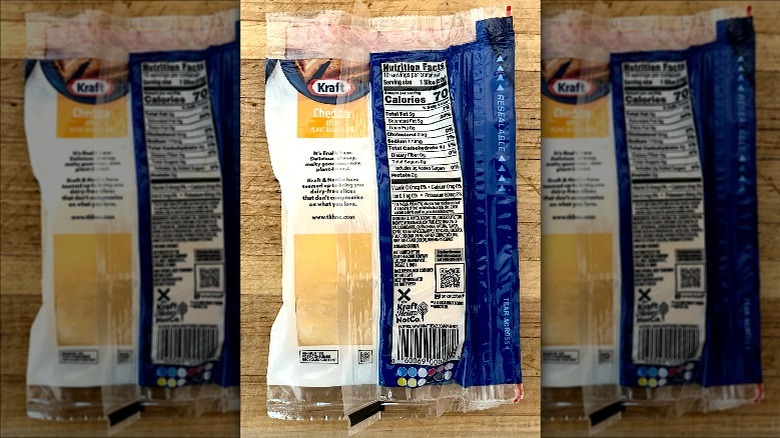 Kraft NotCheese nutrition label