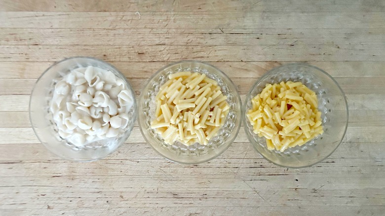 Prepared Kraft NotMac&Cheeses and original