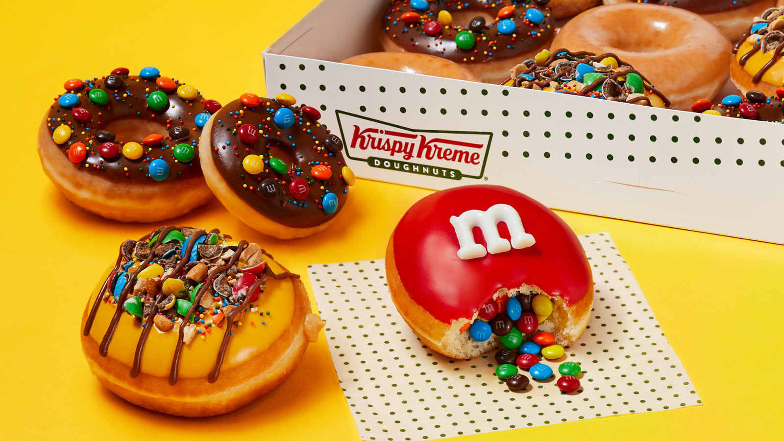 Krispy Kreme Introduces 4 New M&M's Doughnuts - Chew Boom
