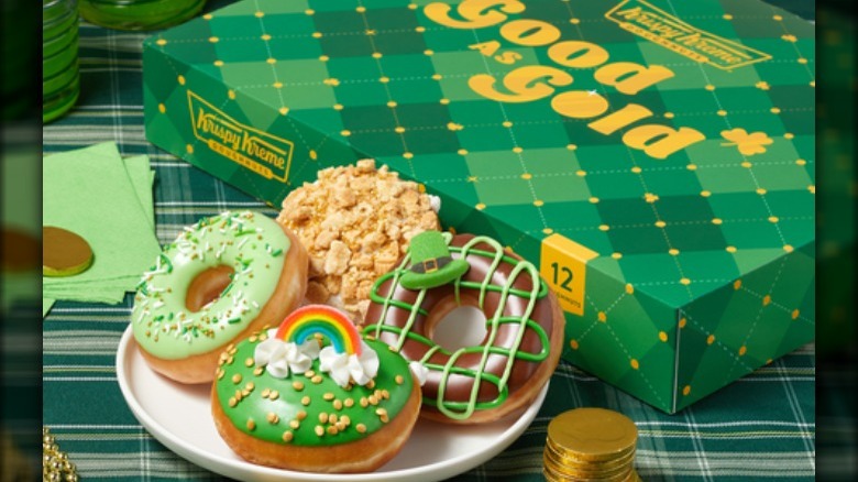 new Krispy Kreme St. Patrick's doughnuts