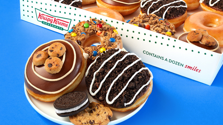 Krispy Kreme cookie themed donuts