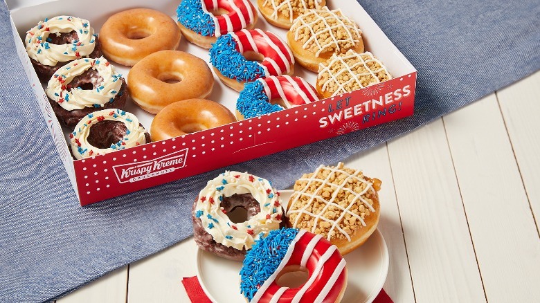 Krispy Kreme Stars and Stripes Dozen