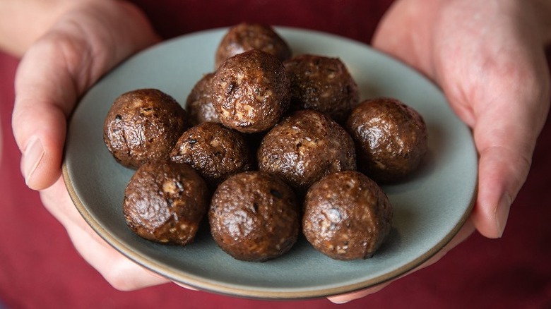 Upside Foods meatballs on plate