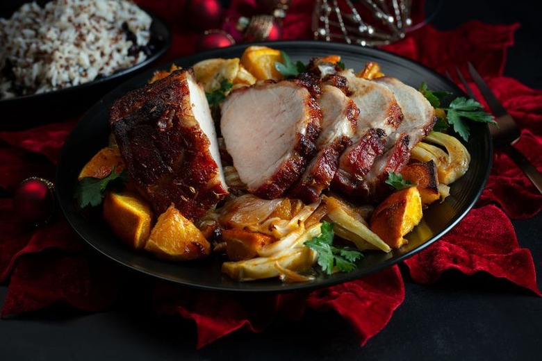 Orange, Anise And Brown Sugar Rubbed Roast Pork