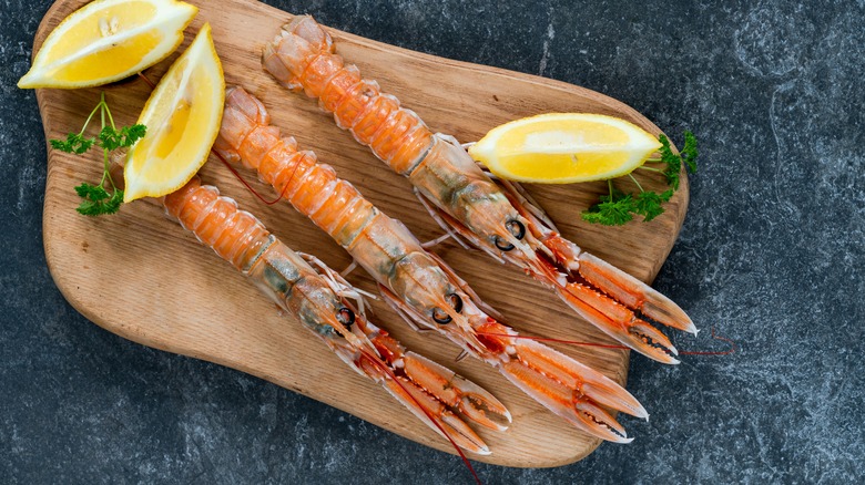 langoustines with lemon and parsley